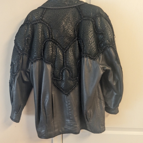 Norma Canada Black Leather Jacket - Picture 2 of 5